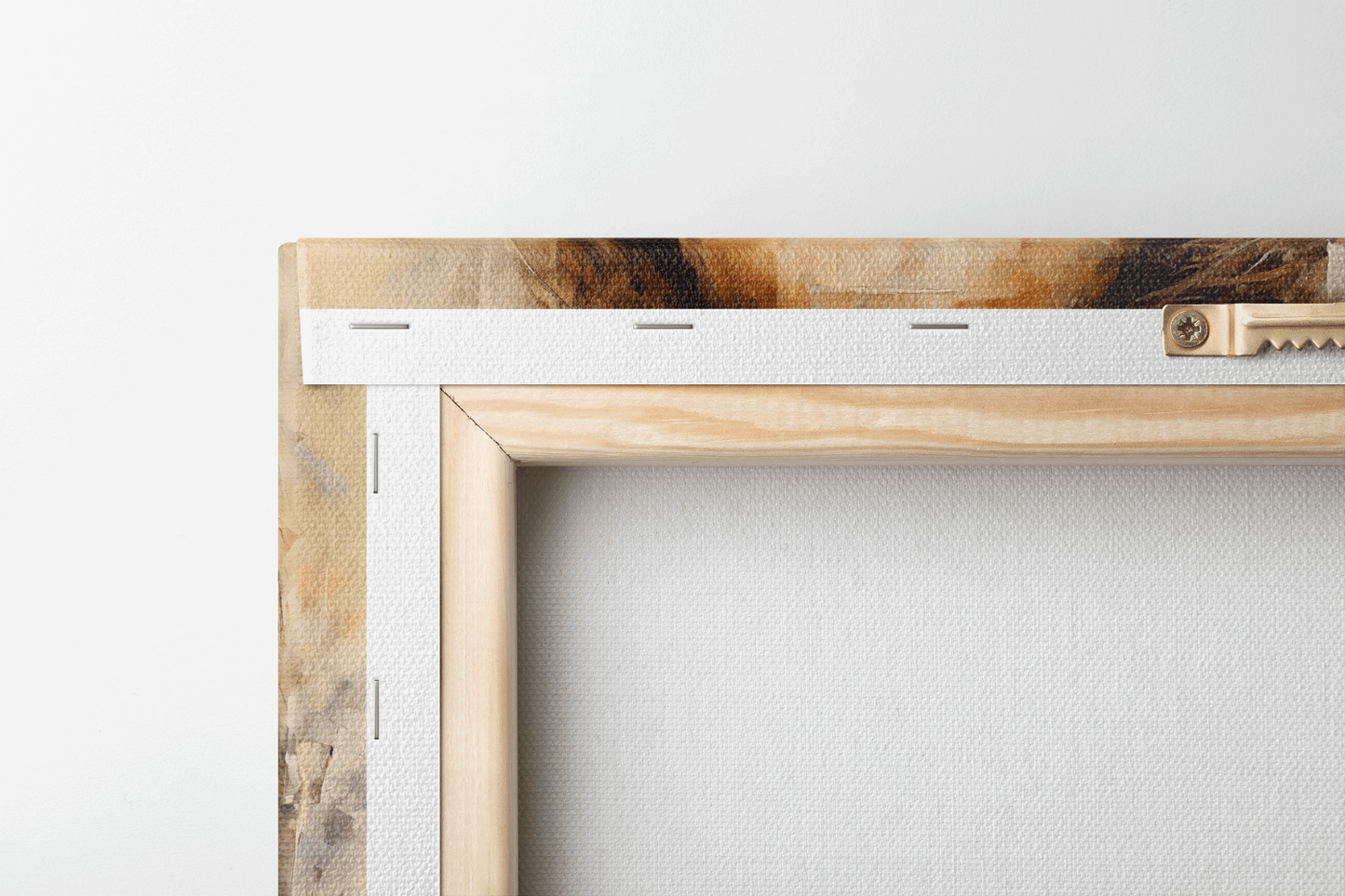 Back side of a Canvas Wall Art Oil Painting Portrait of Jesus Christ with expressive brush strokes