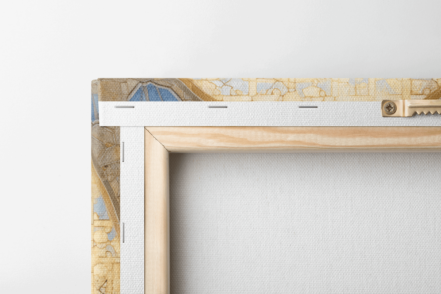 Back view of Canvas Wall Art Oil Painting of Mary Magdalene praying in a Christian Chapel